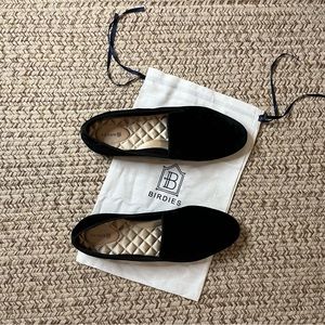 Birdie Starling Black Velvet Flat Women’s Size 12